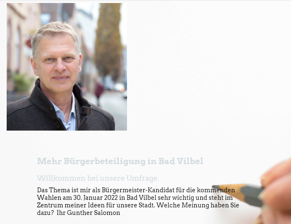 Umfrage Bürgerbeteiligung